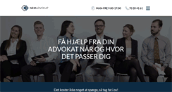 Desktop Screenshot of nemadvokat.dk